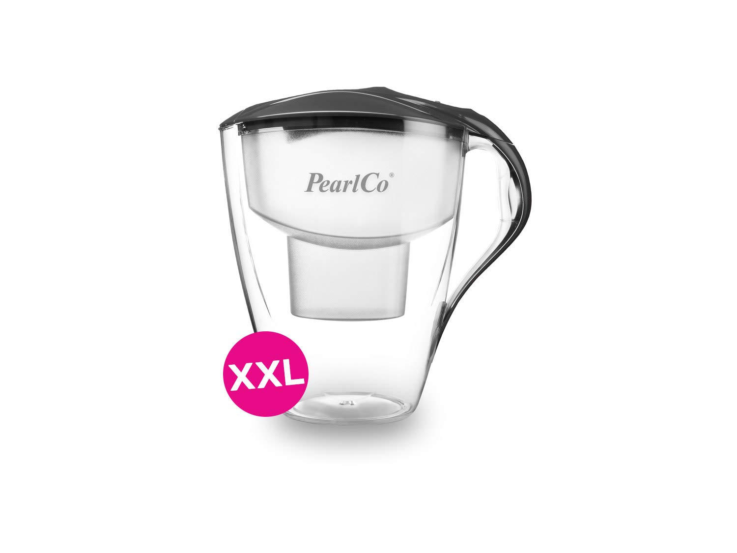perlopur® XXL Wasserfilter Family (anthrazit) +12 Filterkartuschen Universal