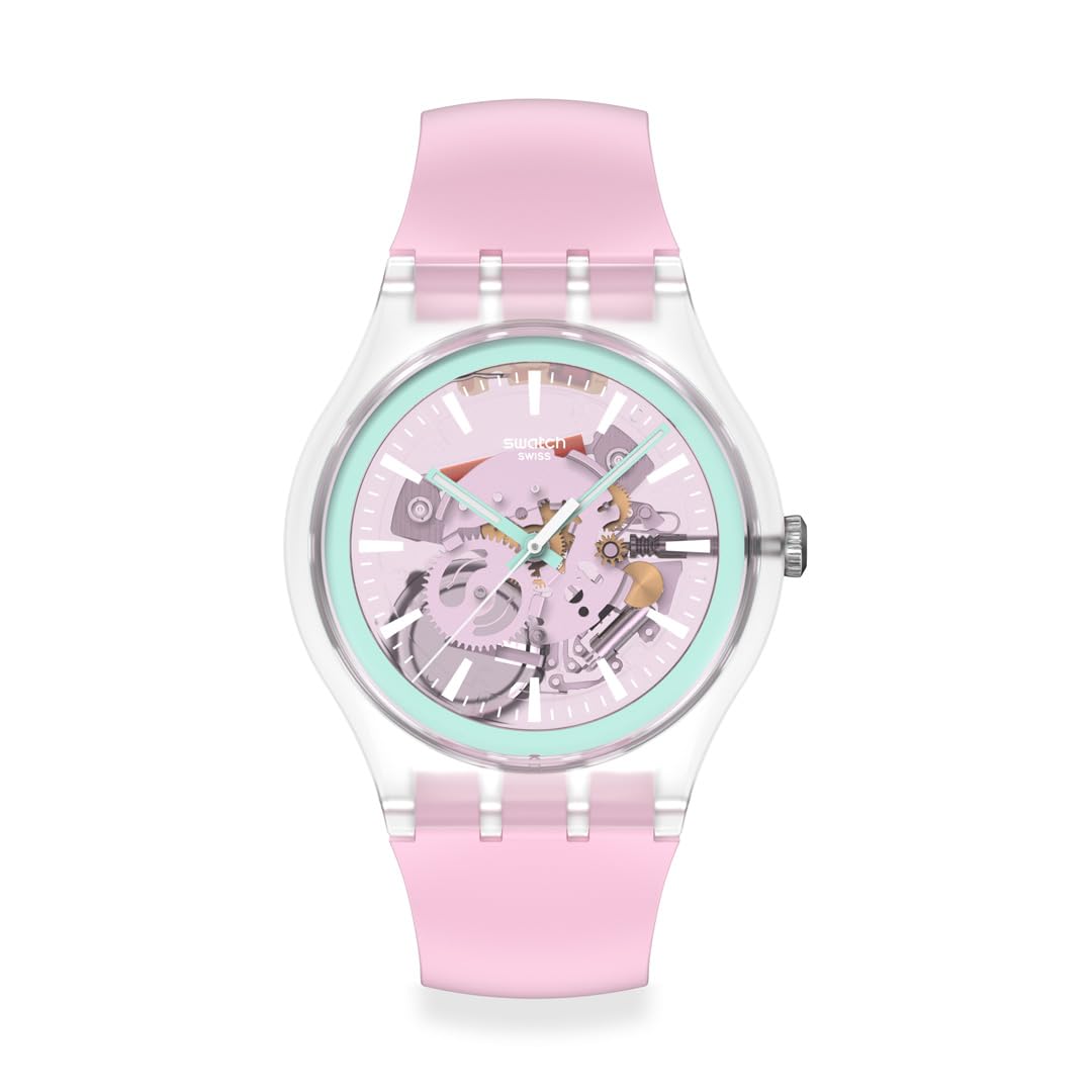 Amazon | [スウォッチ] 腕時計 NEW GENT BIOSOURCED PERFECTLY PINK