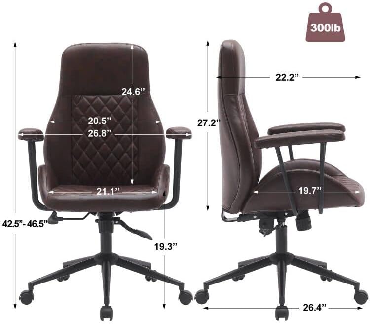 Miniatura 2 de THEETAYY Silla de oficina ergonómica, silla de escritorio de oficina en casa, sillas de oficina con respaldo alto, silla de oficina moderna de