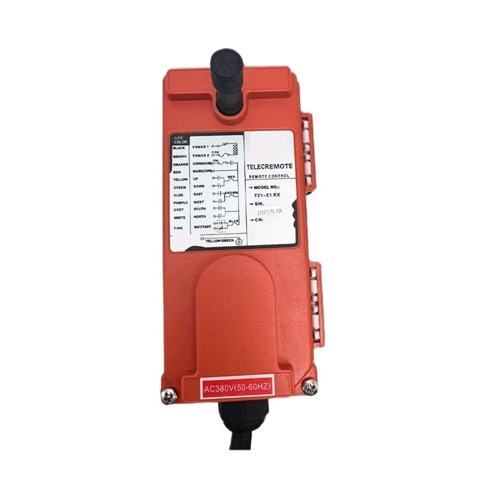Regulator ciśnienia, Przełącznik Ciśnieniowy, 380 V 220 12 V-72 4 Kanałowy Czerwony Przemysłowy Bezprzewodowy Radiowy Do Dźwigu 1 Odbiornik + Nadajnik F21-4S, do pistoletu natryskowego(220V)