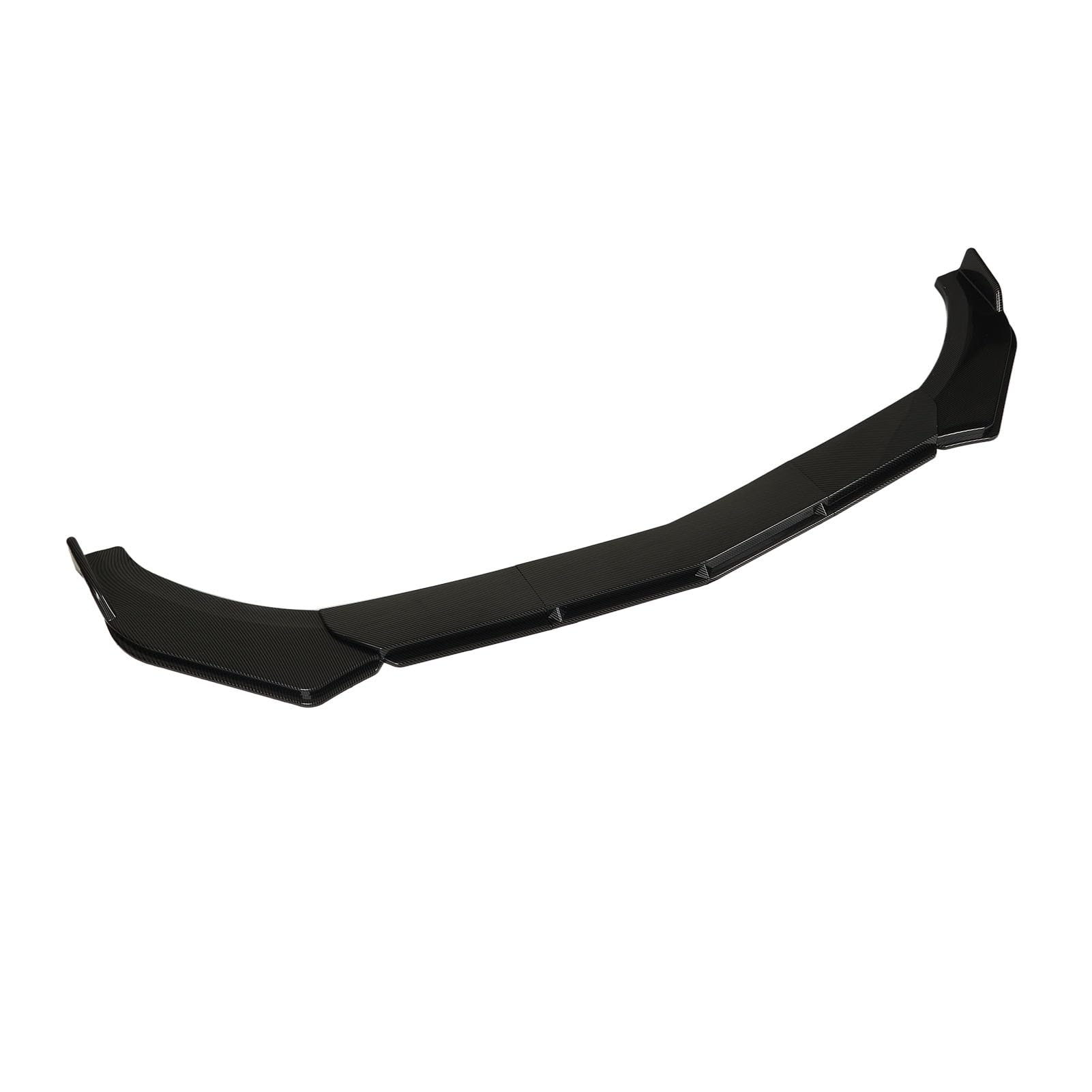Spoiler Przedniego Zderzaka Splitter Lip 110-140cm Uniwersalny Regulowany Zestaw Karoseryjny do Siedzenia z Tworzywa ABS (styl z włókna węglowego)