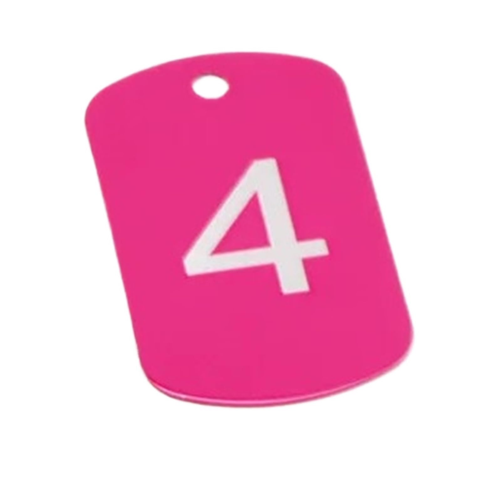 Plastikowe zawieszki z numerami Metalowe znaczniki z numerami Wielokolorowe 50x30 mm Numery 1-200 do breloka na dowód osobisty 1-50(Rose Red,100-200)