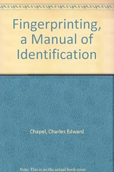 Hardcover Fingerprinting, a Manual of Identification Book