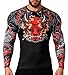 Red Plume Cool Dry Compression Long Sleeve Baselayer Athletic Sports T-Shirts/Compression Crew Neck Long Sleeve T-Shirts (Style D, M)