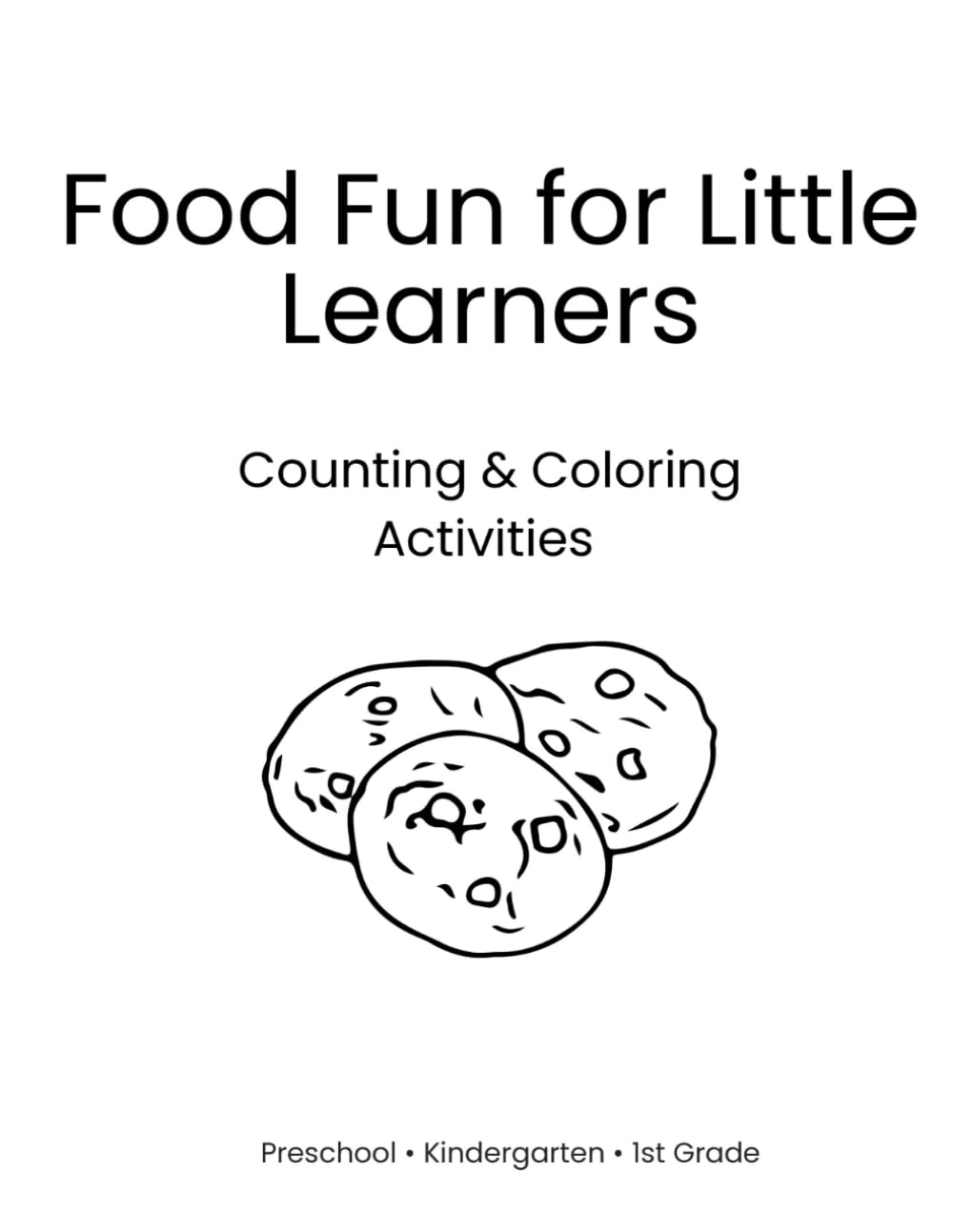Food Fun for Little Learners: Counting & Coloring Activities