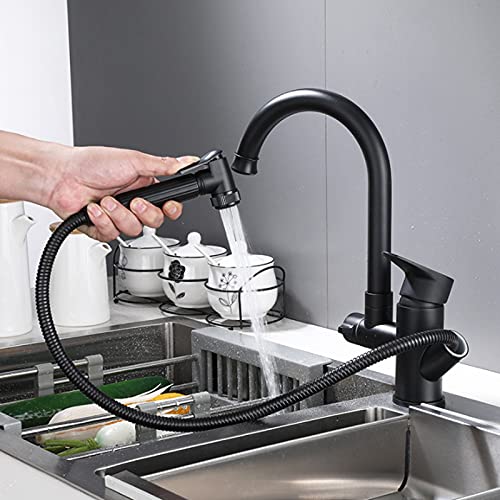 Robinet de cuisine avec douchette extractible et mitigeur laiton chromé Electro - 6
