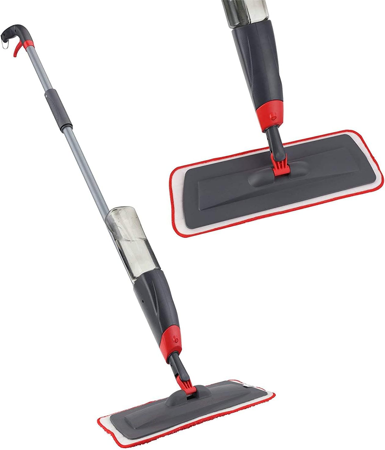 Mop floors with sprays for polishing and sterilizing ceramic and marble