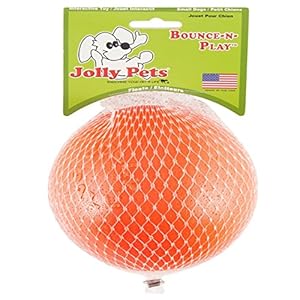 Jolly pets bounce n play dog toy ball orange 45 inchessmall model number 2545 or  urban country home decor