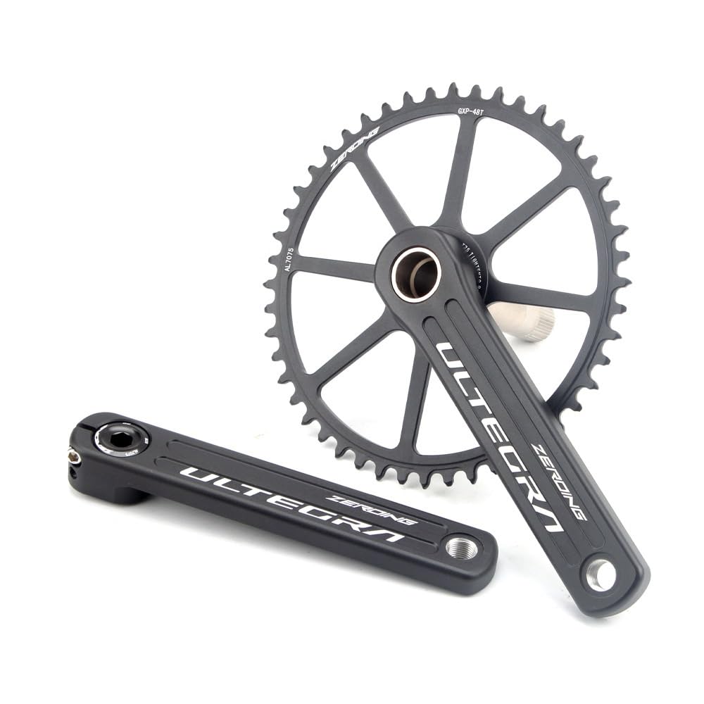 Zestaw korbowy 170 mm rower zestaw korbowy 40T 42T 44T 46T 48T 50T pojedyncza tarcza korbowa aluminiowa zestaw korb rowerowych suport na drogę
