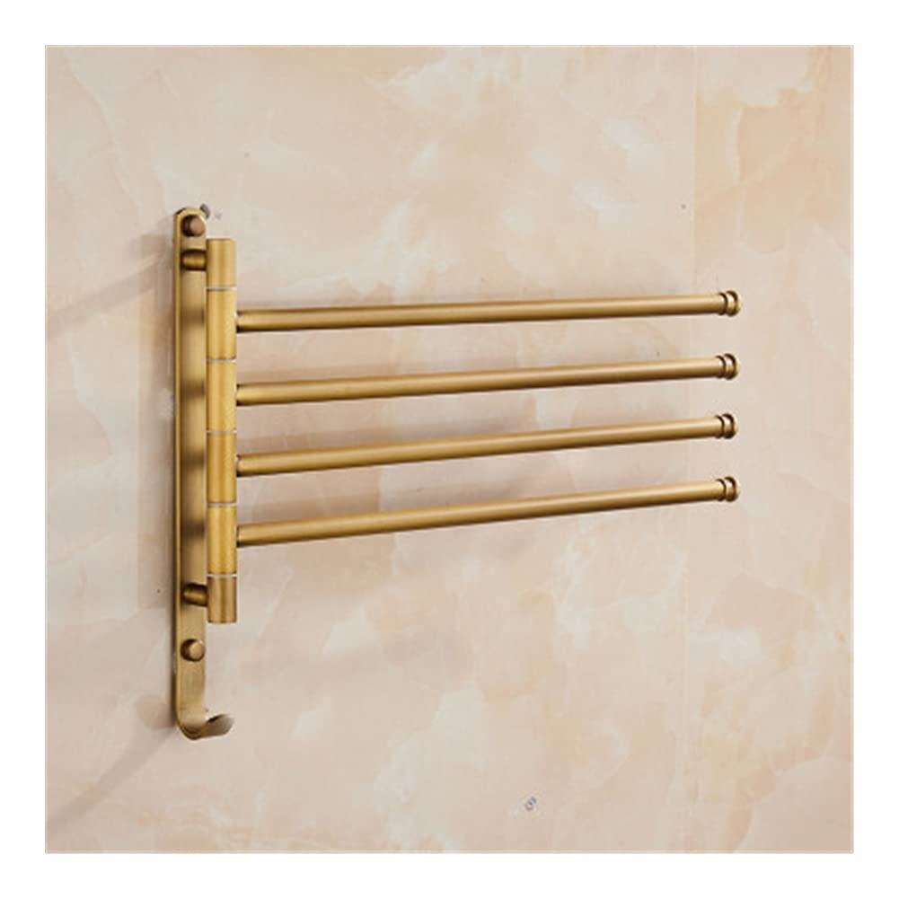 Porte-serviettes laiton antique pliant et chic pour votre salle de bain