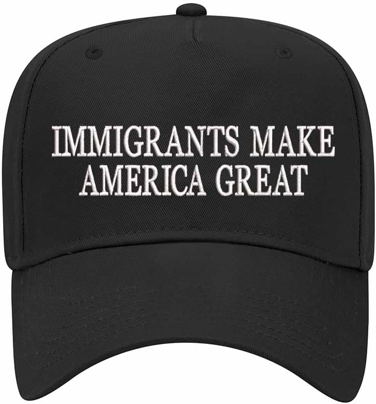 Immigrants Make America Great Two Tone Embroidered Baseball Hat