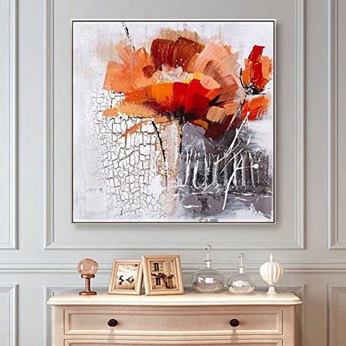 Peintures fraîches de fleurs florales abstraites extra large salon