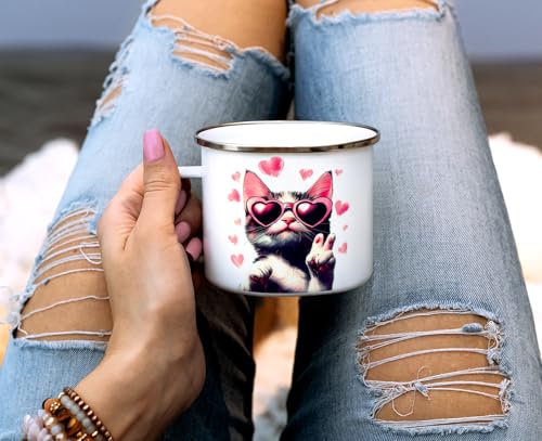 Taza Campamento Esmaltada Retro 16oz Multicolor miniatura 3