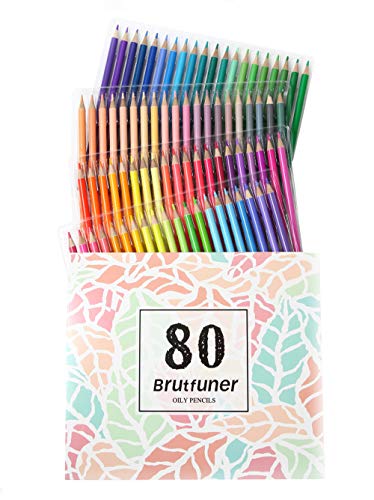 Amazon | [プロ仕様] 油性色鉛筆 80色 セット 鉛筆削り付き 大人の