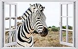 Zebra Afrika Savanne Wandtattoo Wandsticker Wandaufkleber F1530 Größe 120 cm x 180 cm