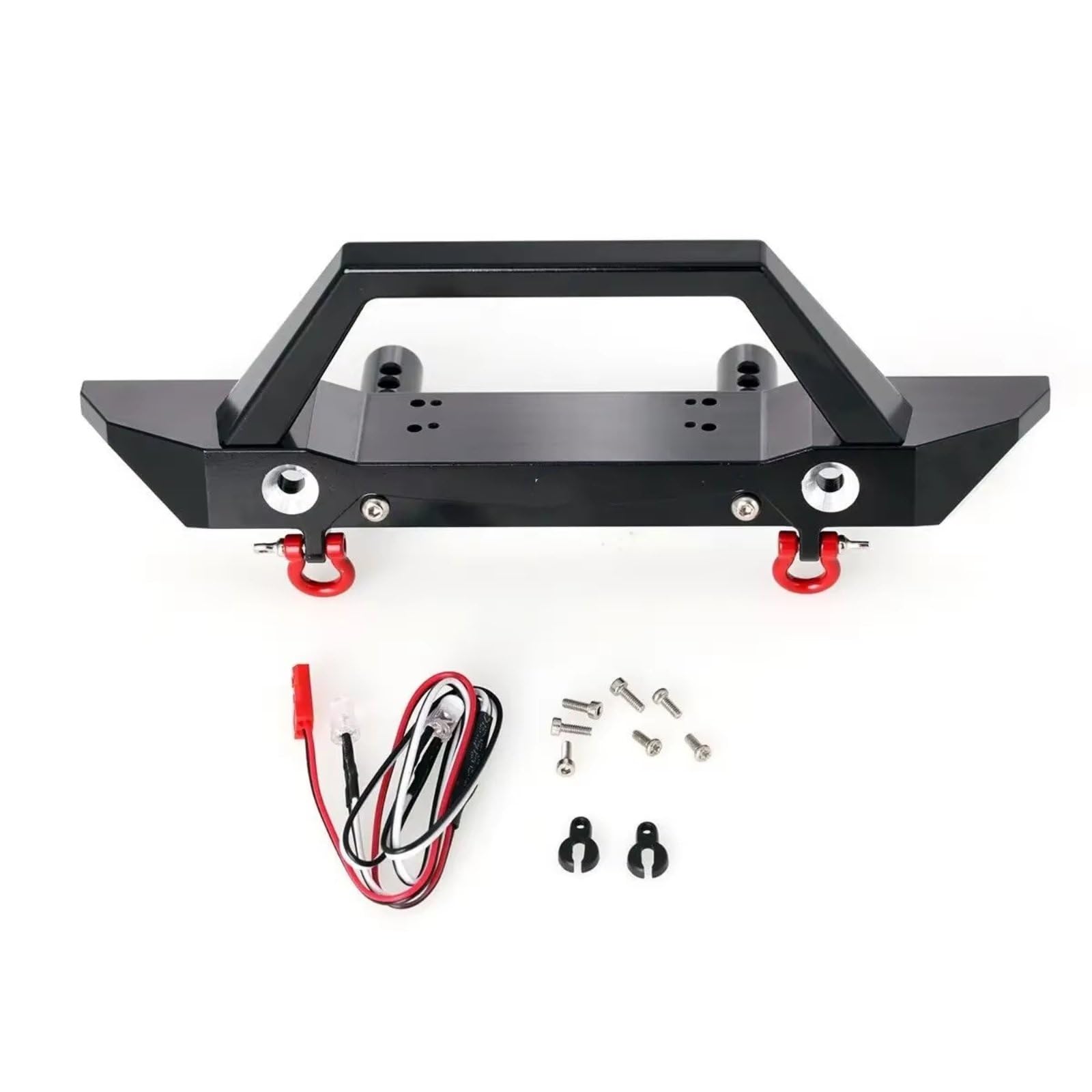 Per Axial Per SCX6 1/6 CNC Paraurti Anteriore Alluminio Con Lampada RC Crawler Parti Automobili Aggiornamenti Accessori Componenti Decorazioni Ricambio RC Ricambi Modellismo