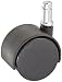Shepherd Source II Series 50mm Diameter Nylon Hooded Twin Wheel Caster, 7/16
