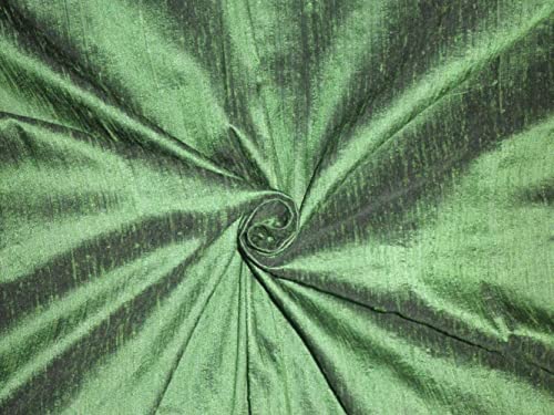 Tissu en soie verte et noire pour confectionner des robes de cérémonie et tenues de mariage