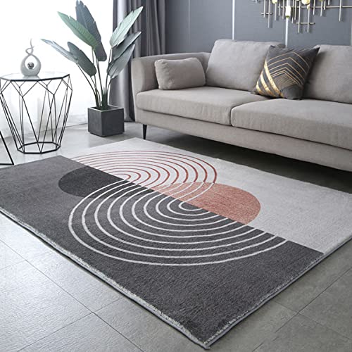 「Tuokus」カーペット 洗える ふわふわラグ 厚い 絨毯 抽象 模造カシミア イミテーションカシミア ラグマット 防ダニ 3畳4畳5畳6畳 かわいい 抗菌 消臭 滑り止め付き サラサラ 長方形 夏秋冬 140*200cm