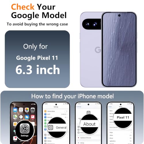 Image of SPIDERCASE Magnetic for Google Pixel 11 Case,with Stand,Clear