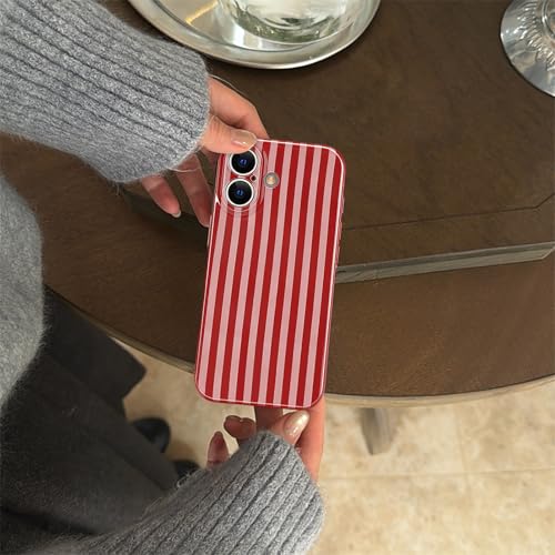 Coque iPhone 16 antichoc protection souple et brillante rouge