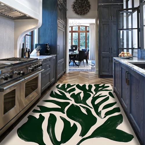 Carpette moderne abstraite tapis vert doux 200x300cm - 5
