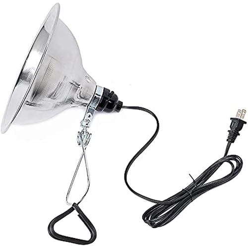 Simple Deluxe HIWKLTCLAMPLIGHTM Clamp Lamp Light with 8.5 Inch Aluminum Reflector Up to 150 Watt E26 Socket (No Bulb Included) 6 Feet 18/2 SPT-2 Cord, 1-Pack , Silver