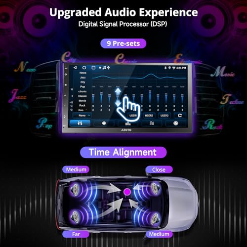 ATOTO A5L 7-Inch Android Double DIN Car Stereo With Wireless CarPlay and Backup Camera - Image 5