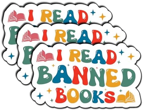 "Reading List" Bumper Sticker Vinyl Decal - 5 Inches, Waterproof, UV Resistant, Made In USA - View #7