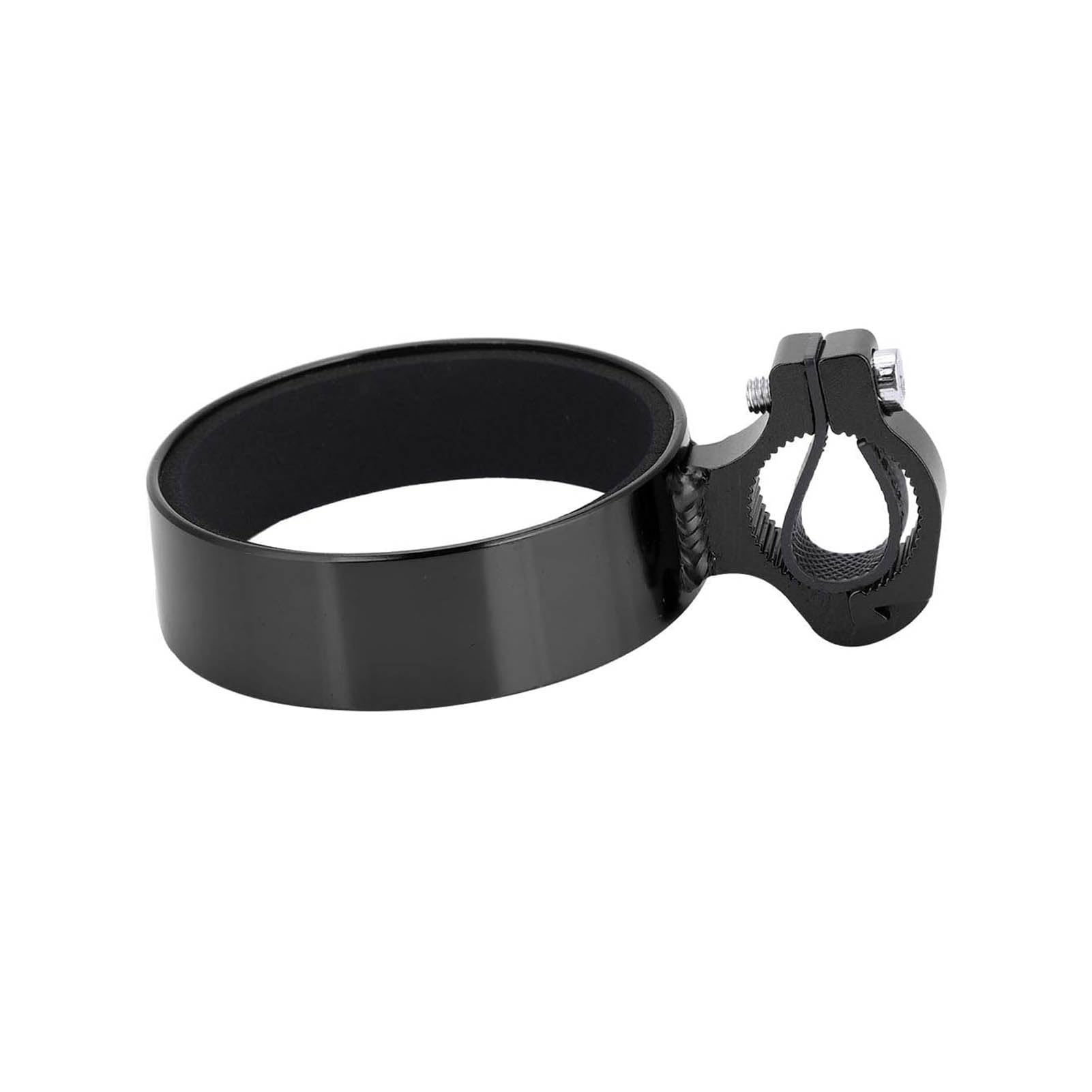 Bike Cup Holder, Aluminum Alloy Bicycle Handlebar Coffee Cup Holder Versatile Mountain Road Bicycle Bike Water Bottle Holder for Bike Handlebars(Black)