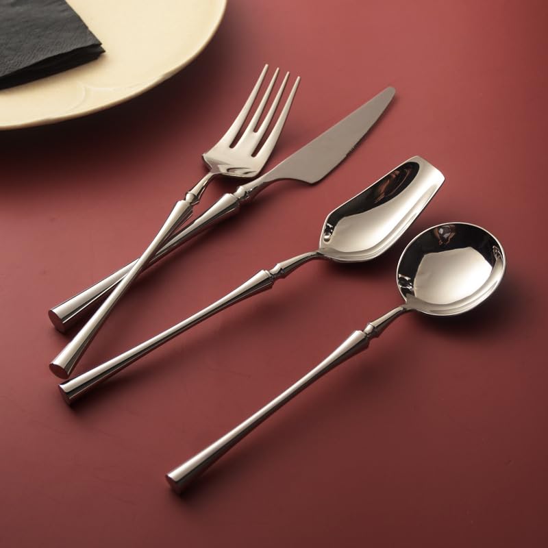 Set de Cubiertos 4 Piezas Acero Inox