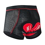 Cómodo para largas distancias：Los pantalones cortos de bicicleta utilizan una tela transpirable altamente elástica, con un efecto suave, suave, transpirable y sin arrugas. Estos pantalones cortos de ciclismo son bastante adecuados para el ciclismo de larga distancia.
