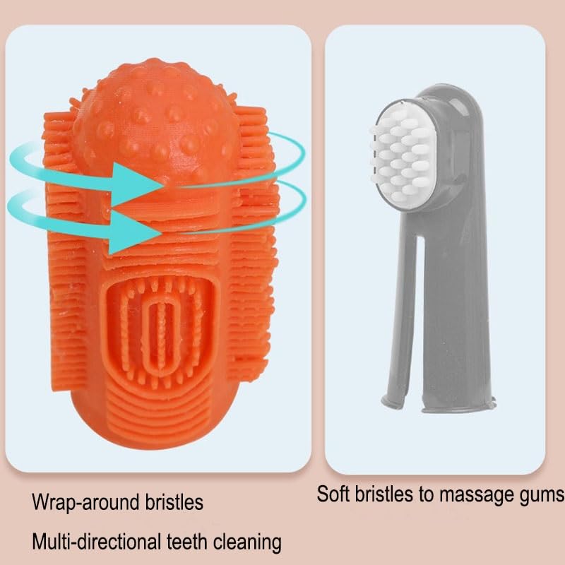 Nettoyeur de dents for animaux de compagnie Brosse à dents for chiens Brosse à dents for chiens de grande race Brosse de nettoyage des dents for chiens de petite race, chiens de taille moyenne et gran
