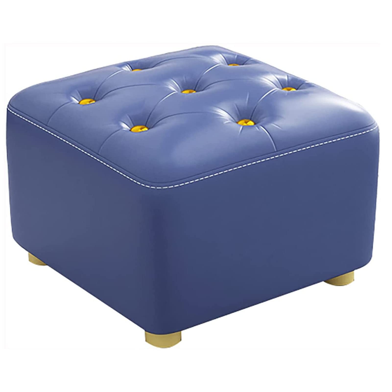 Repose-pieds petit tabouret rembourré et assise en cuir facile à nettoyer