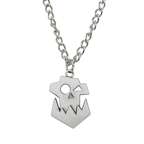 Starforged Men‘s Faction Icon Orks Necklace Pendant 40K Warhammer Game Peripheral