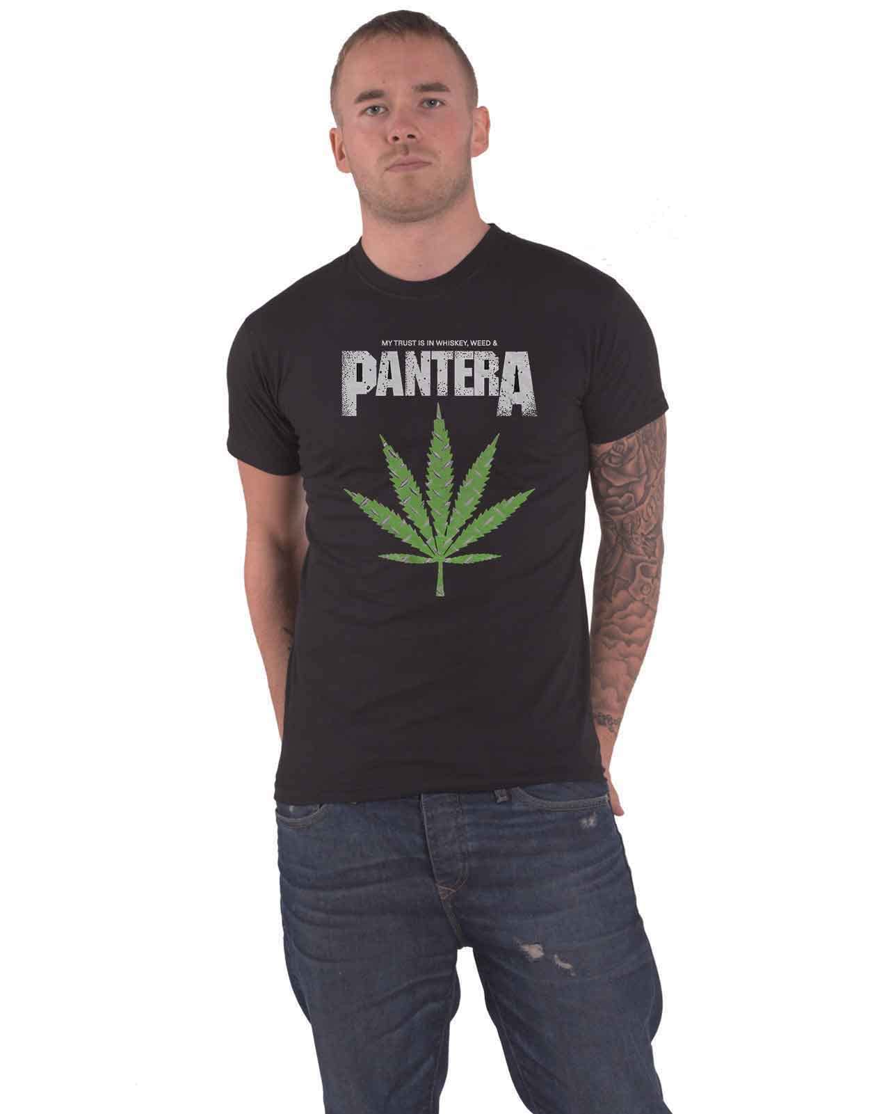 Amazon.com: Pantera Unisex T-Shirt: Whiskey 'n Weed - Medium