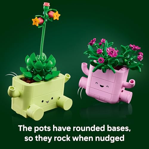 Image of LEGO Botanicals Rocking Plants - Building Toy for Kids, Girls & Boys, Ages 9+ - Decor for Dorm Desk or Shelf - Housewarming Gift Ideas - 11506