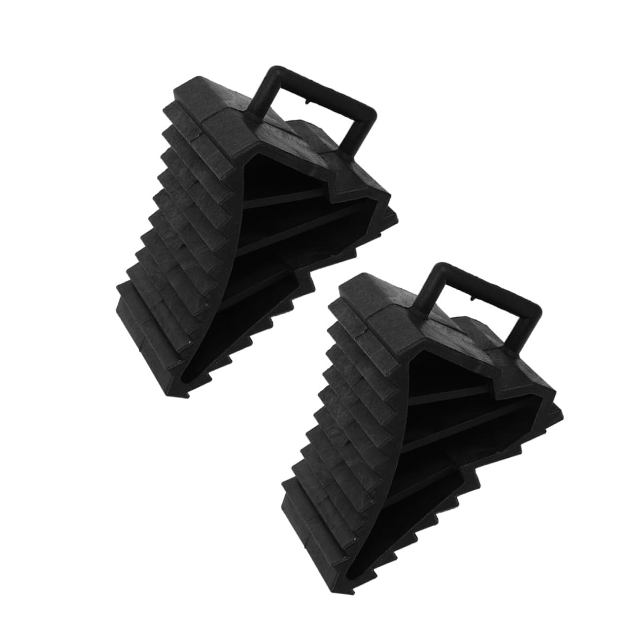 2 Piezas Cuñas para Ruedas de Coche Duraderas Bloqueadores Antideslizantes para Alineación y Seguridad Mantenimiento y Reparación de Vehículos