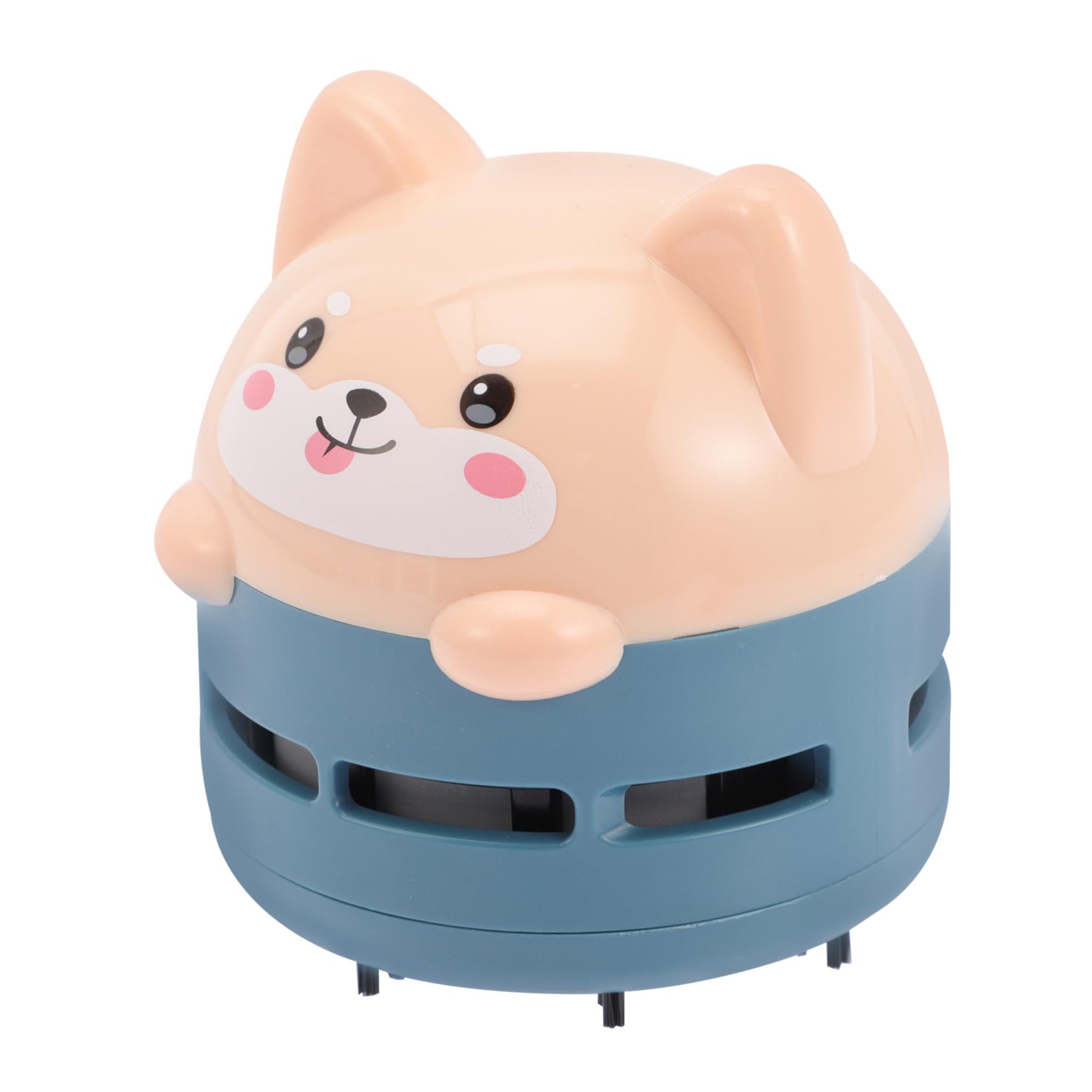 Portable Cartoon Cat Mini Desktop Vacuum Cleaner USB Rechargeable Abs Desk Dust Cleaner for Keyboard Crumbs and Countertop Cleaning