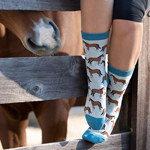 Horse Socks for Women - Horse Lovers Gift - Equestrian Riding Socks - 2-Pack or 1-Pack4