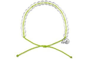 Handmade Beaded Bracelet from Recycled Plastic with Silver 4O Charm