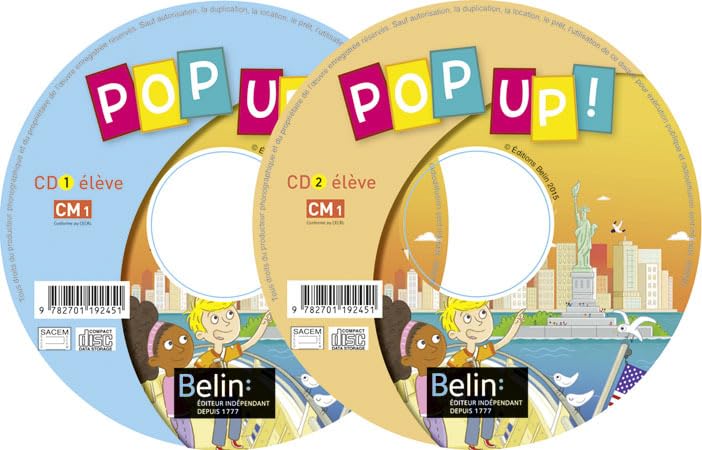 POP UP ! CM1: 2 CD audio