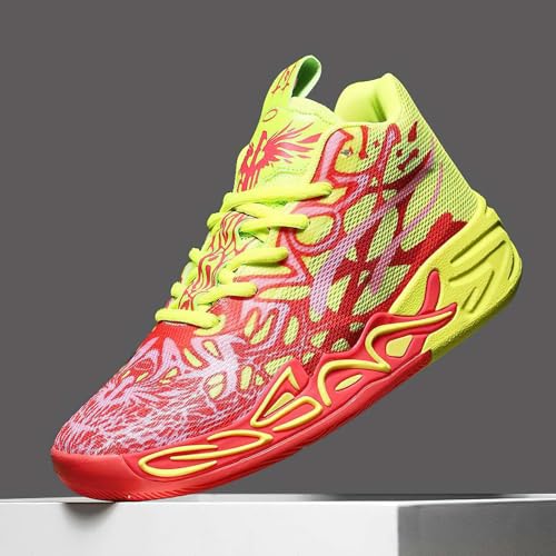 Exusiai Mens High Top Basketball Shoes Fashion Breathable Non Slip Outdoor Sneakers Comfortable Cushioning Athletic4