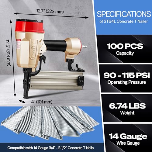 meite ST64L Extended Muzzle Nailer