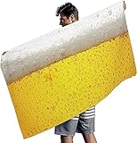 Toalla Playa Niña Niño 3D Impresas Deliciosa Cerveza Toalla Microfibra para Sauna,Toalla De Playa Ligeras Secado Rápido Toallas De Baño Absorbente Manta Toalla De Viaje 80 X 160 Cm