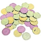 Fun Express - Mardi Gras Coins(4pbh=gr) for Mardi Gras - Toys - Value Toys - Play Money - Mardi Gras - 144 Pieces