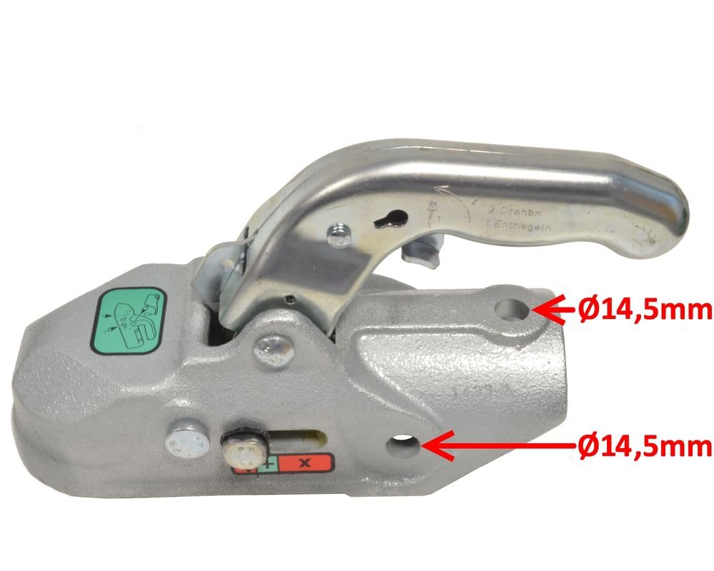 1 x Knott - Kugelkupplung - K35-A - 3500kg - Ø50mm - Bohrungen 14,5/14,5mm