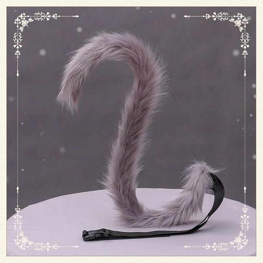 Amazon.co.jp: 猫耳 カチューシャ 猫尻尾 2点セット ふわふわ ネコ 耳