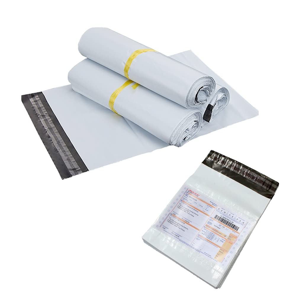 10x12 Inch Courier Polybag Bags Secure Tamper Proof Pouches for Shipping Covers Mailing with POD document pouch (Pack of 10)