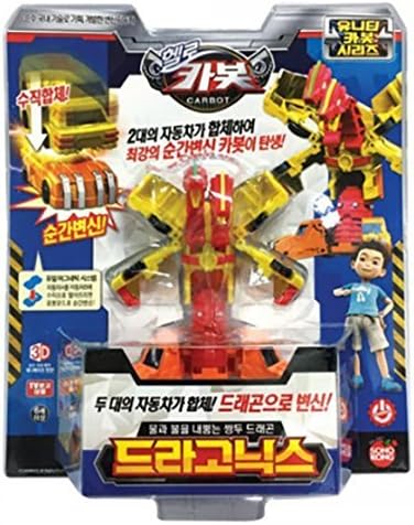 [Hello Carbot] Hello Carbot & Turning Mecard Collaboration Robot DRAGONIX Transforming Robot Car Toy